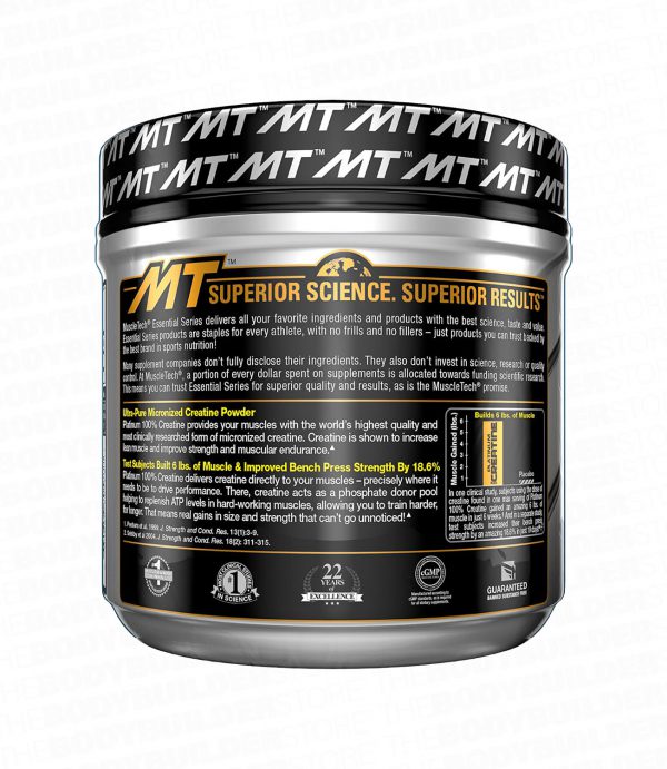 MuscleTech Platinum 100% Creatine – THE BODYBUILDER STORE